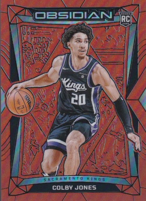 2023 Panini Obsidian Basketball Electric Etch Orange Flood Colby Jones #175