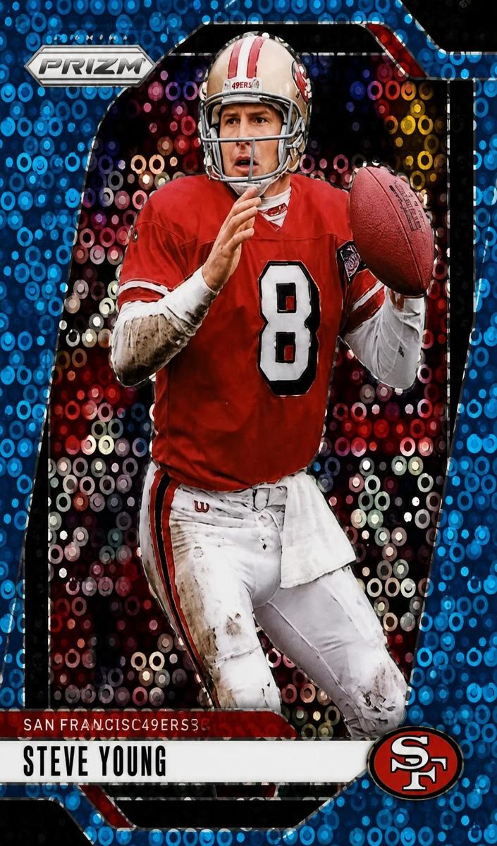 2024 Panini Prizm Football No Huddle Blue Steve Young #256