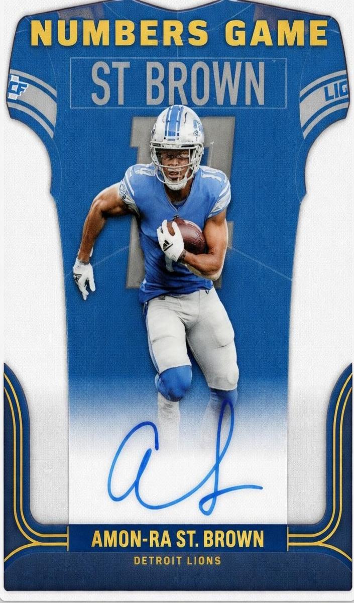 2022 Panini Contenders Football Amon-Ra St. Brown #NG-AST PSA 9