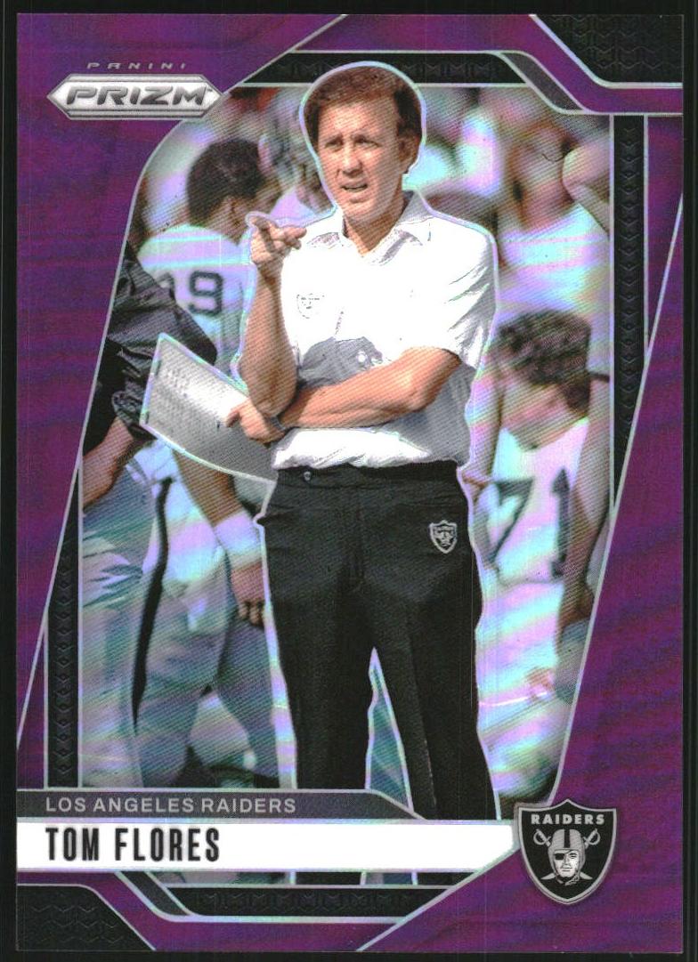 2024 Panini Prizm Football Purple Tom Flores #156