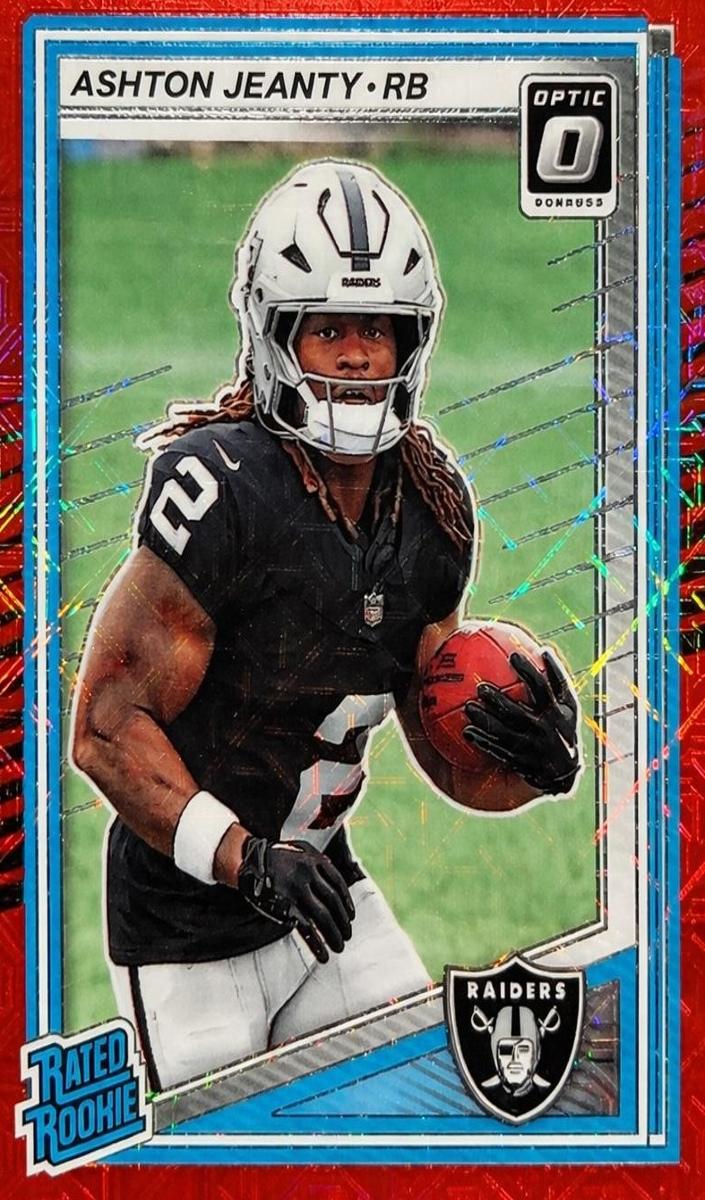 2025 Donruss Optic Football Red Mojo Ashton Jeanty #202