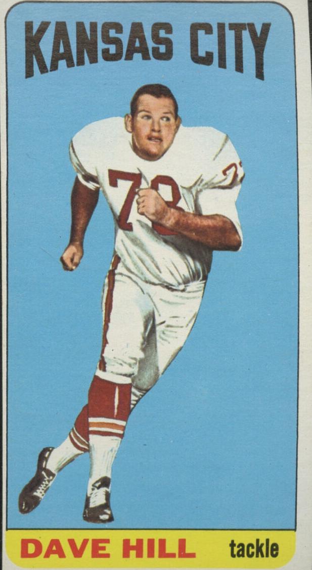1965 Topps Football Dave Hill #102 PSA 8