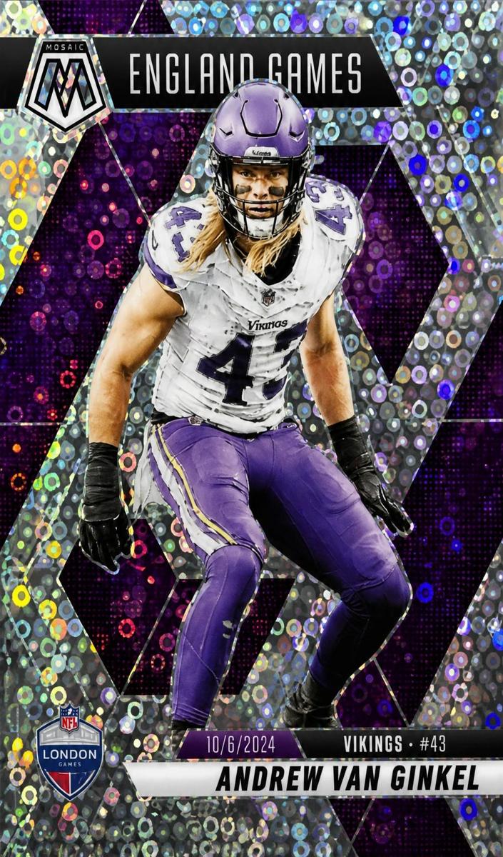 2025 Panini Mosaic Football No Huddle Silver Andrew Van Ginkel #251