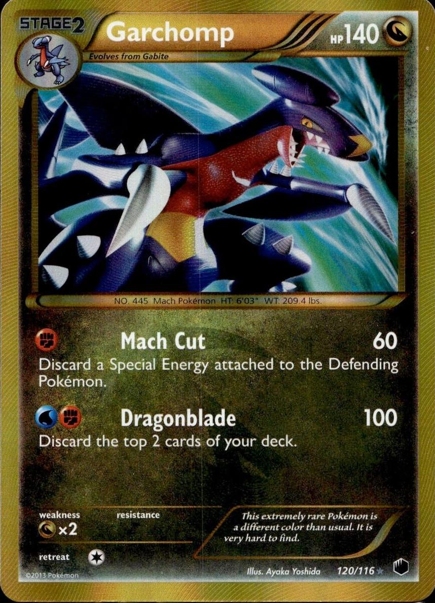 2013 Pokemon Black & White Plasma Freeze Garchomp #120