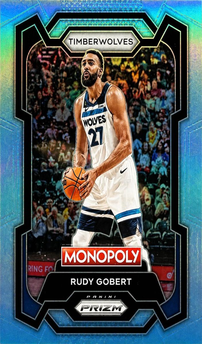 2023 Panini Prizm Monopoly Basketball Light Blue Rudy Gobert #54 CGC 8.5