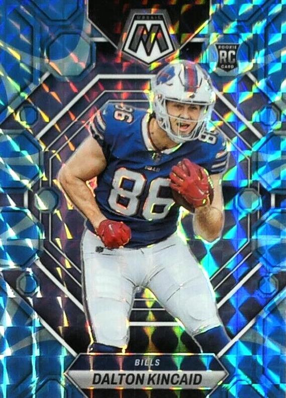 2023 Panini Mosaic Football Reactive Blue Dalton Kincaid #305 PSA 10