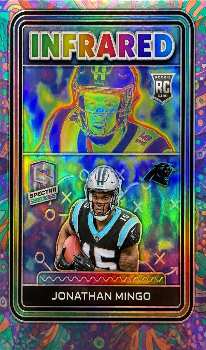 2023 Panini Spectra Football Psychedelic Jonathan Mingo #I-JM