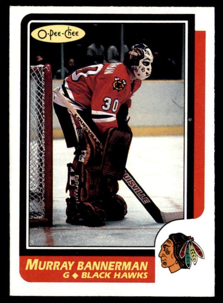 1986 O-Pee-Chee Hockey Murray Bannerman #180 PSA 9