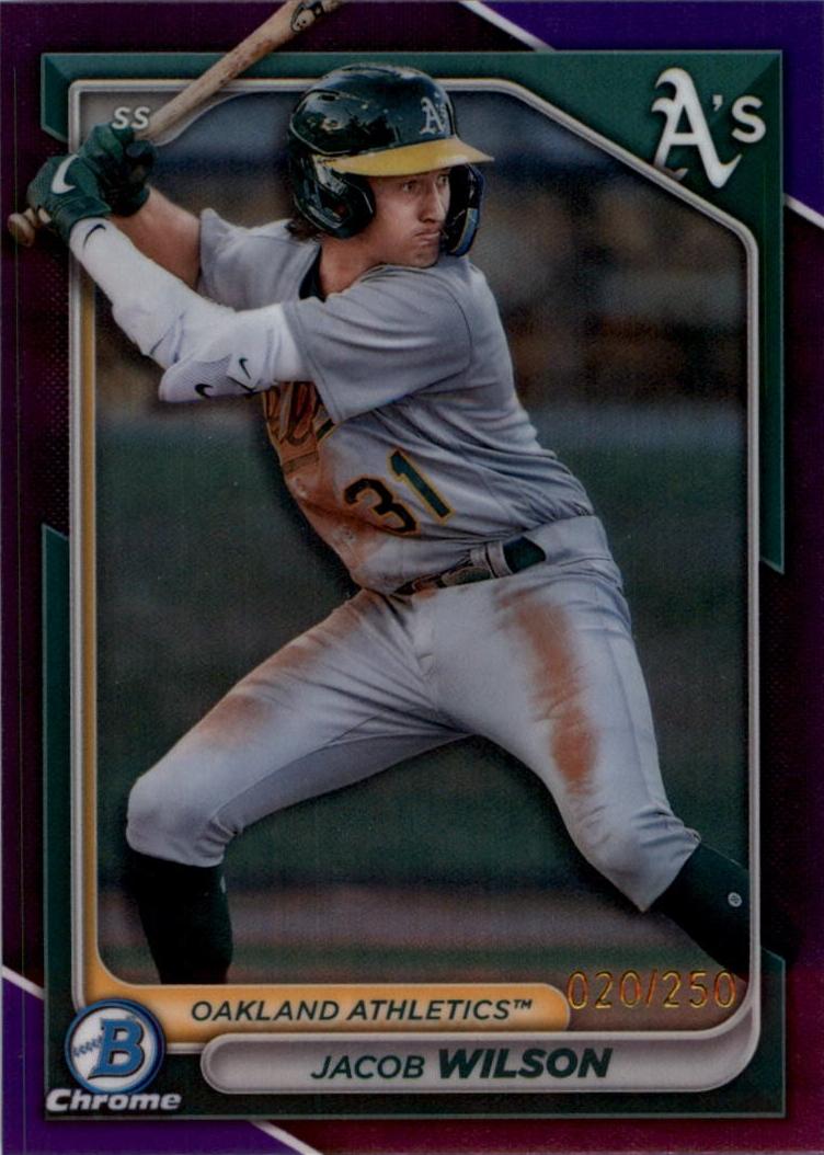 2024 Bowman Chrome Prospects Baseball Purple Jacob Wilson #BCP-3 PSA 9