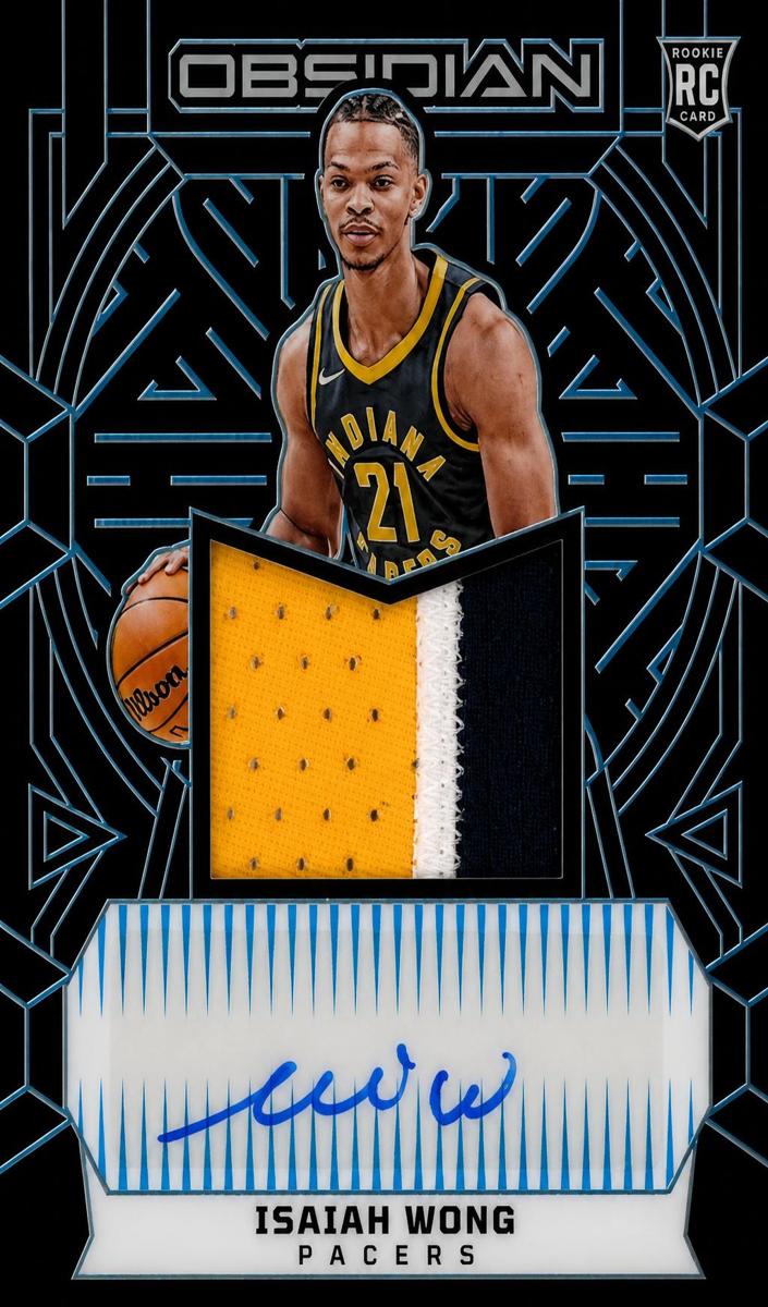 2023 Panini Obsidian Basketball Electric Etch Blue FOTL Isaiah Wong #227