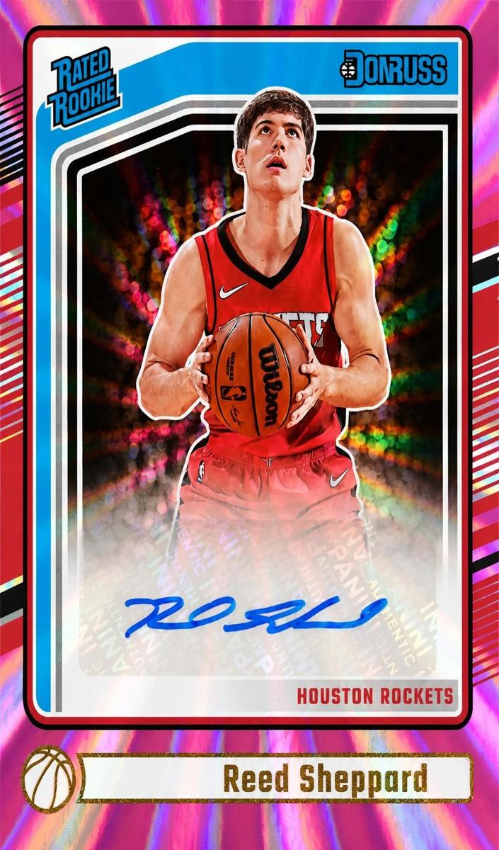 2024 Panini Donruss Basketball Holo Pink Laser Reed Sheppard #251