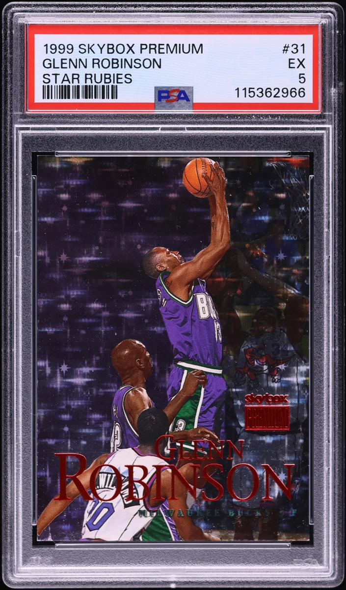 1999 Skybox Premium Basketball Star Rubies Glenn Robinson #31 PSA 4.5