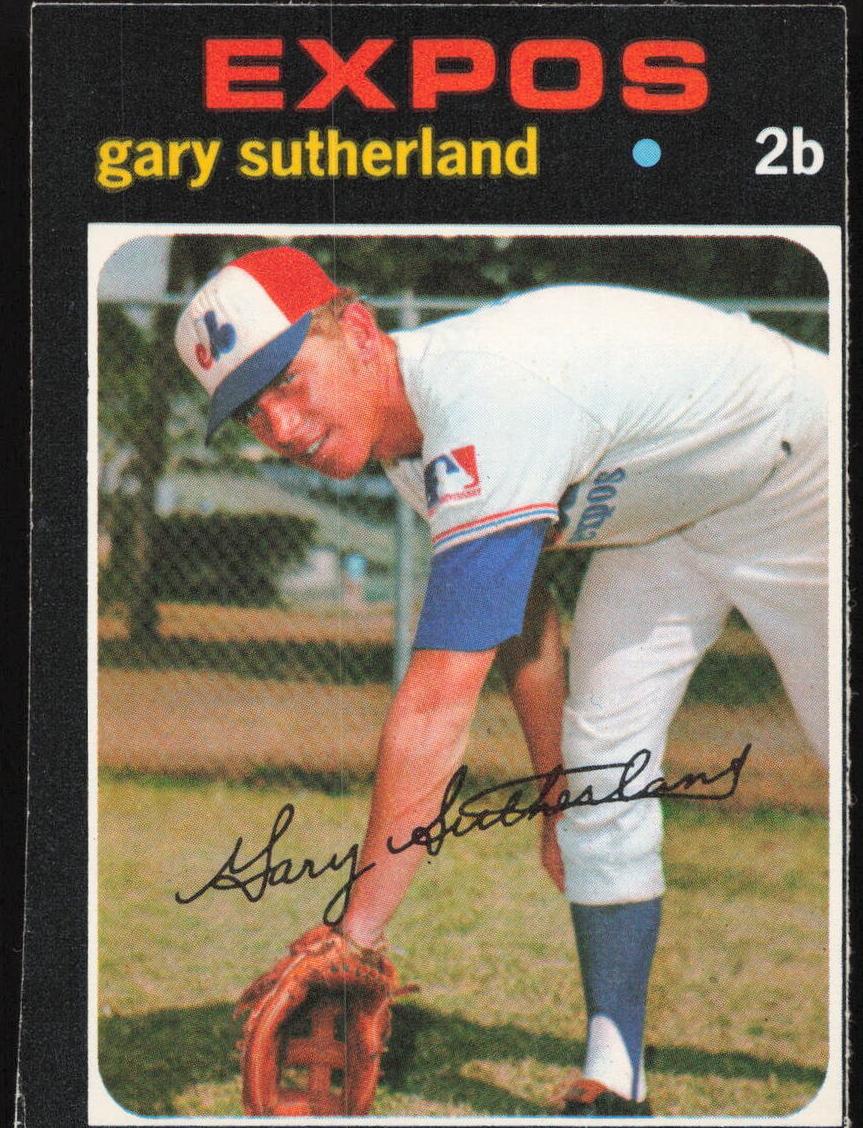1971 O-Pee-Chee Baseball Gary Sutherland #434