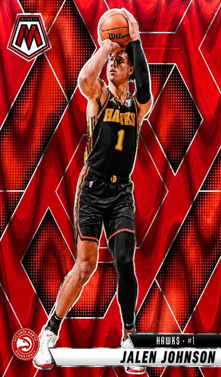 2024 Panini Mosaic Basketball Red Seismic Jalen Johnson #35