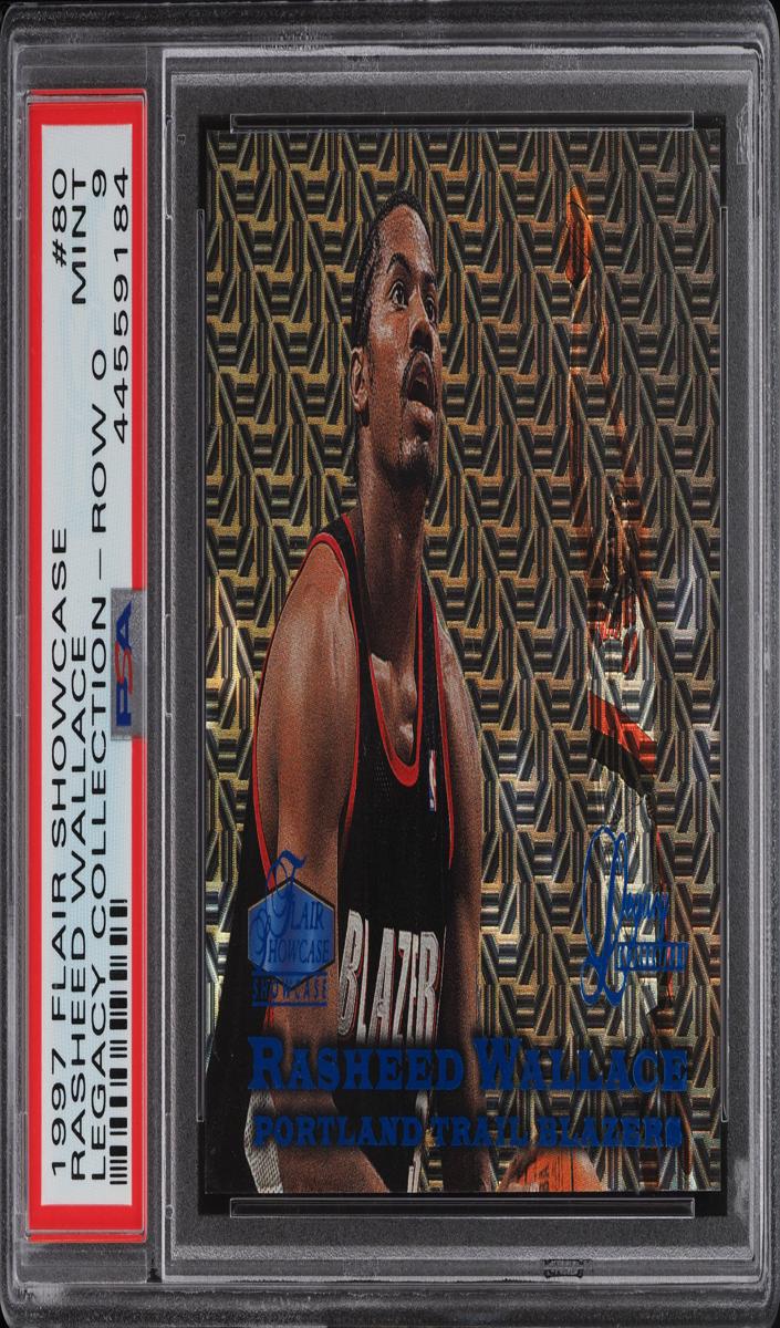 1997 Flair Showcase Basketball Row 0 Rasheed Wallace #80