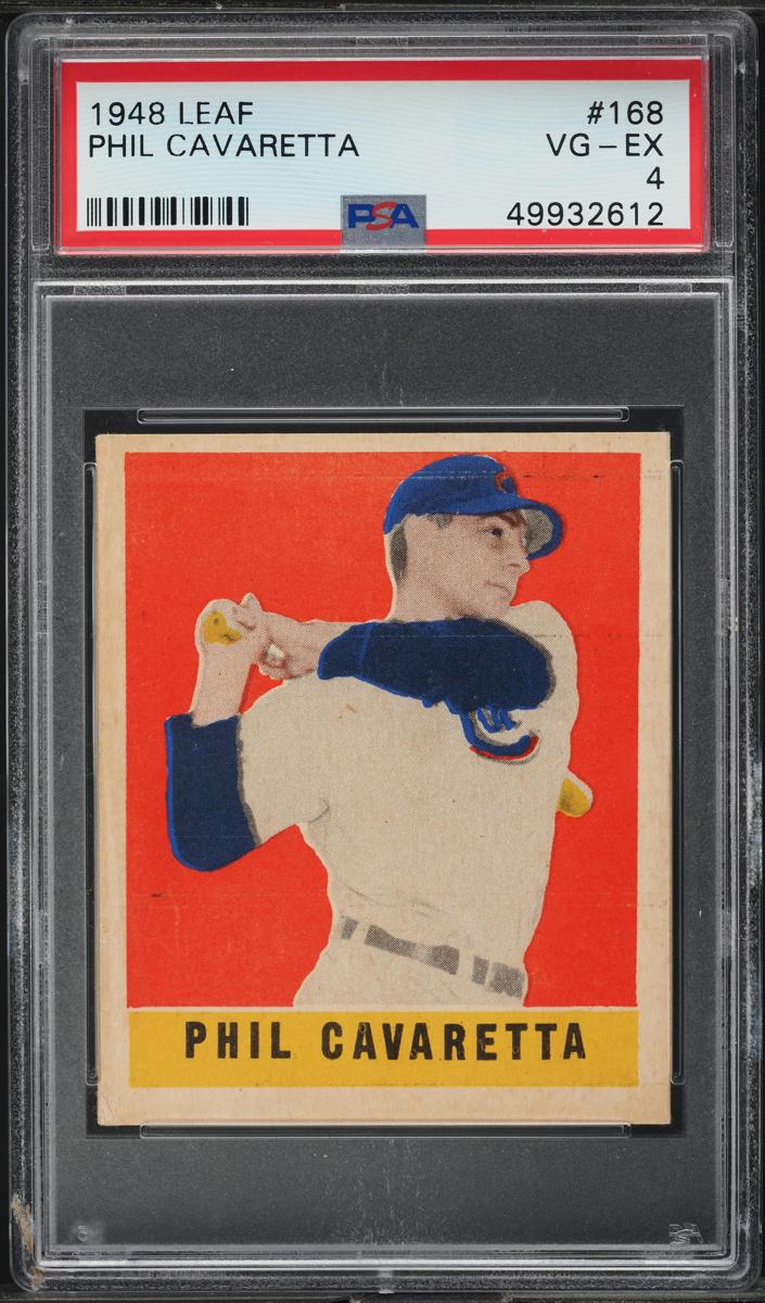 1948 Leaf Baseball Phil Cavaretta #168 PSA 6
