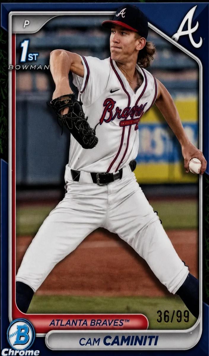 2024 Bowman Draft Chrome Baseball Green Grass Refractor Cam Caminiti #BDC-20