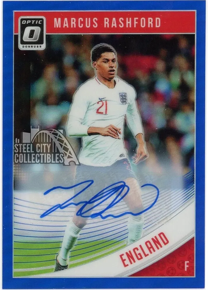 2018 Donruss Optic Soccer Marcus Rashford #124