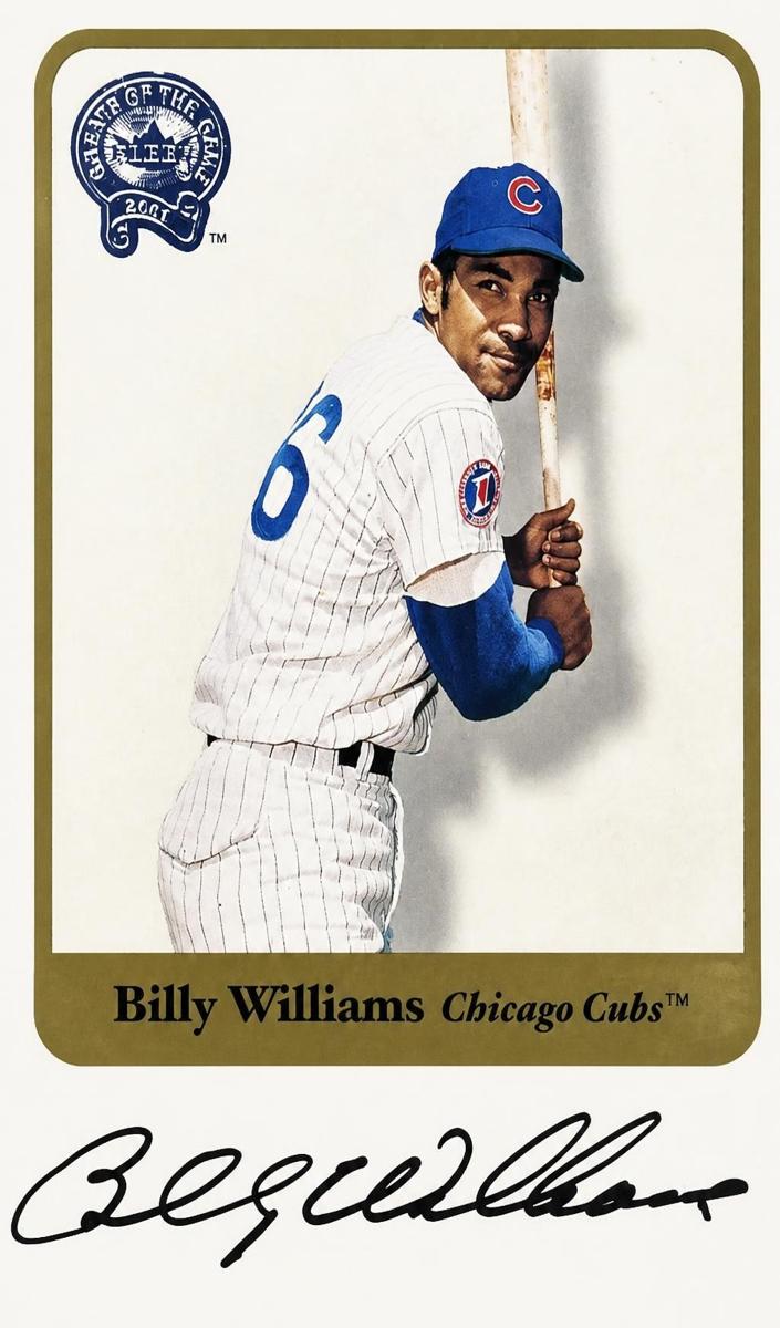 2001 Fleer Greats of the Game Baseball Billy Williams #NNO PSA 9