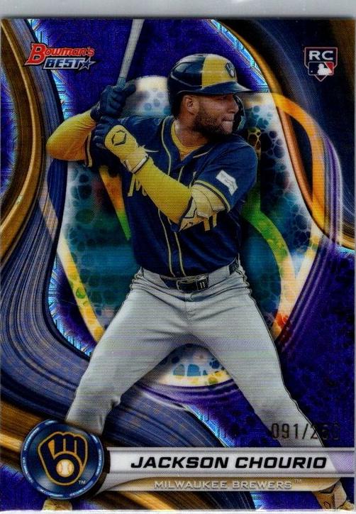 2024 Bowman's Best Baseball Purple Jackson Chourio #38 PSA 10