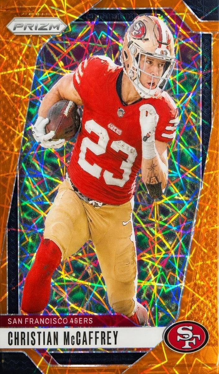 2024 Panini Prizm Football Lazer Christian McCaffrey #250 PSA 10