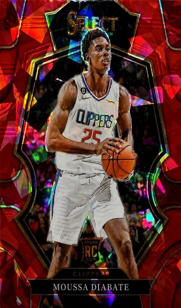 2022 Panini Select Basketball Red Cracked Ice Moussa Diabate #194