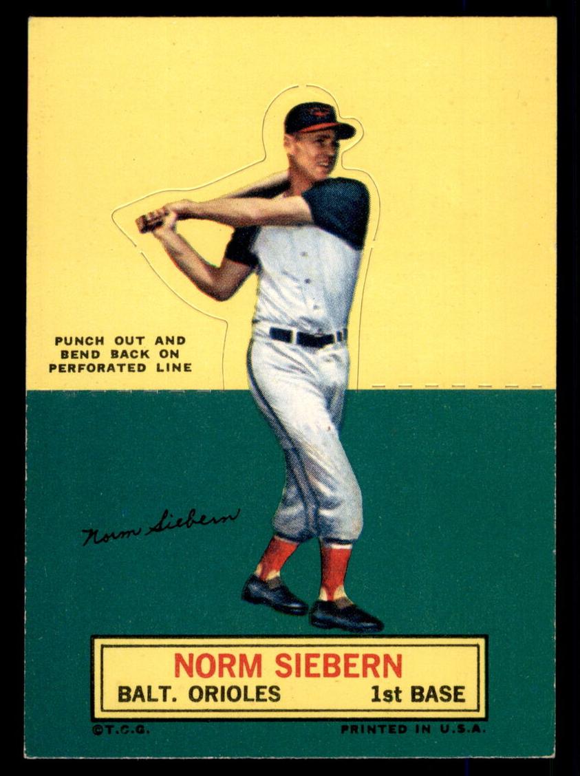 1964 Topps Stand-Up Baseball Norm Siebern #NNO PSA 6.5