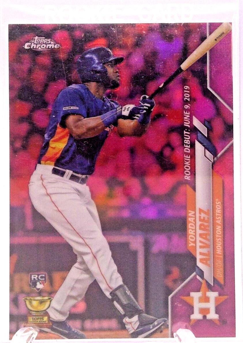 2020 Topps Chrome Update Baseball Pink Refractor Yordan Alvarez #U-53 PSA 9