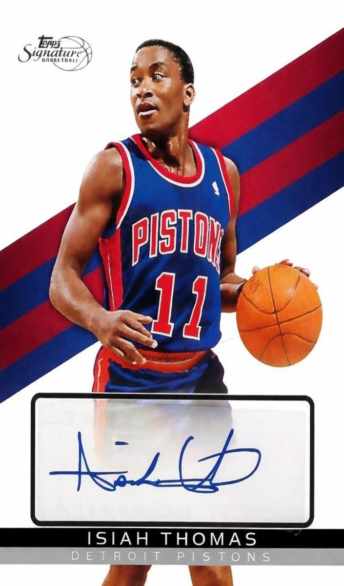2008 Topps Signature Basketball Isiah Thomas #TSA-IT PSA 8.5
