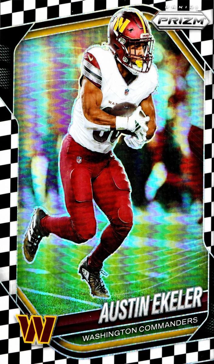 2025 Panini Prizm Football Black and White Checker Austin Ekeler #242 PSA 10