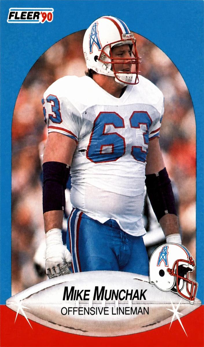 1990 Fleer Football Mike Munchak #134