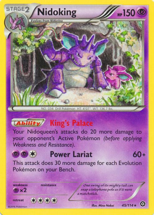 2016 Pokemon XY Steam Siege Nidoking #45 PSA 10