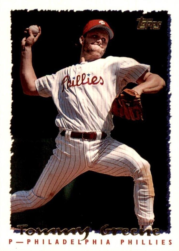 1995 Topps Baseball Tommy Greene #144