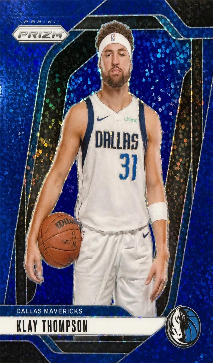 2024 Panini Prizm Basketball Blue Sparkle Klay Thompson #107