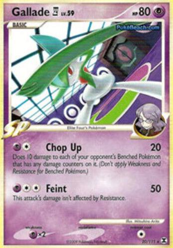2009 Pokemon Platinum Rising Rivals Gallade #20 PSA 8