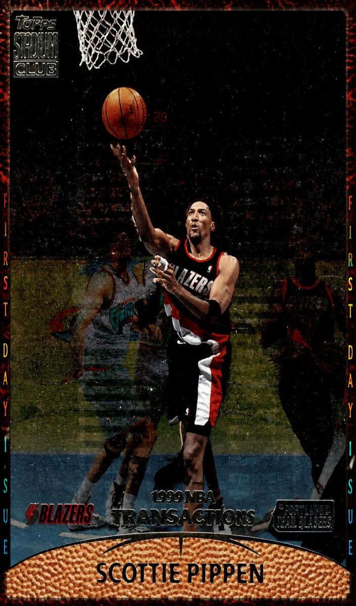1999 Topps Stadium Club Basketball Scottie Pippen #SCC12