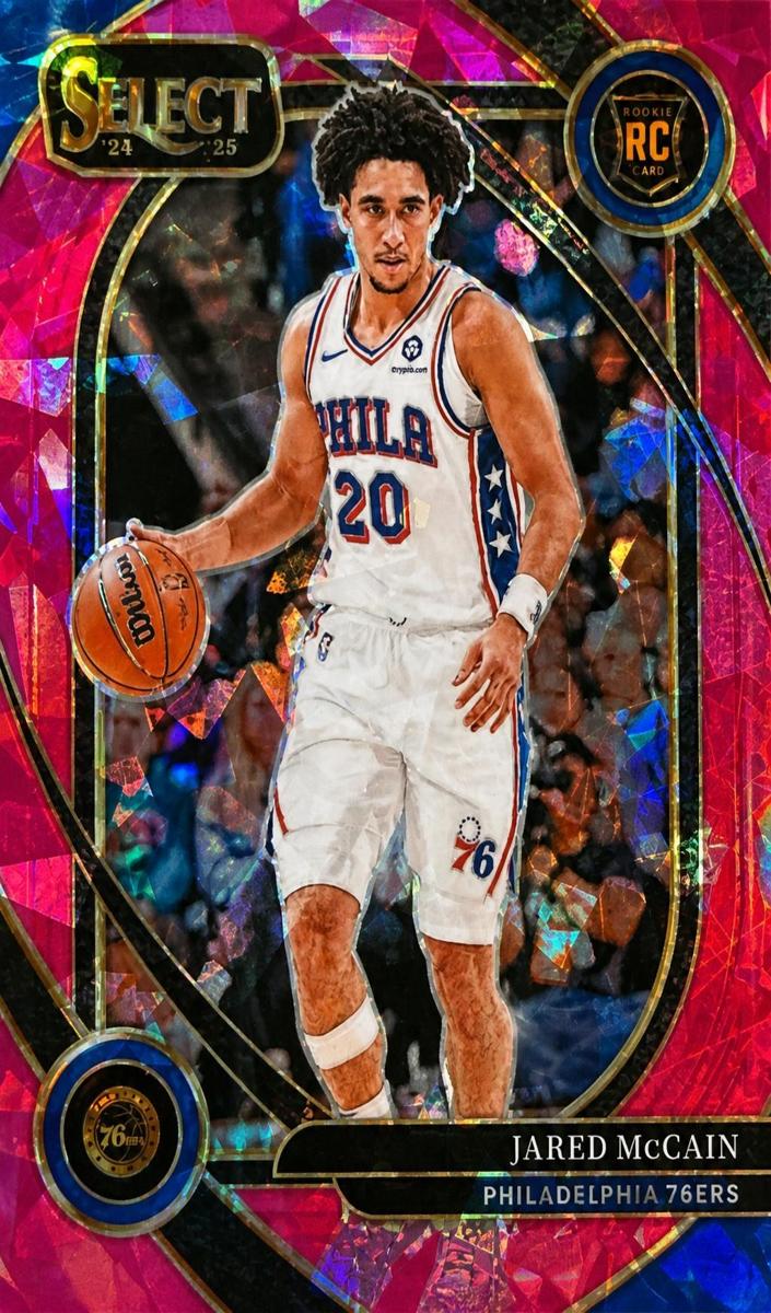2024 Panini Select Basketball Pink Cracked Ice Jared McCain #283 PSA 10