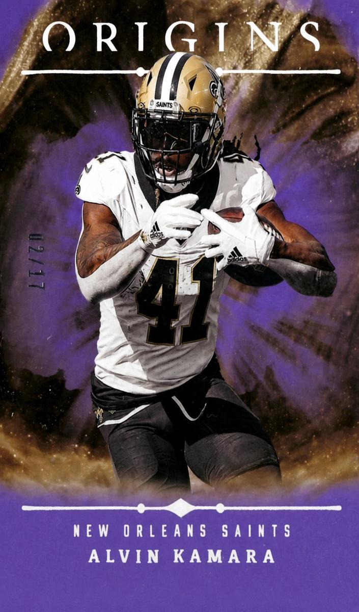 2024 Panini Origins Football Purple Alvin Kamara #24