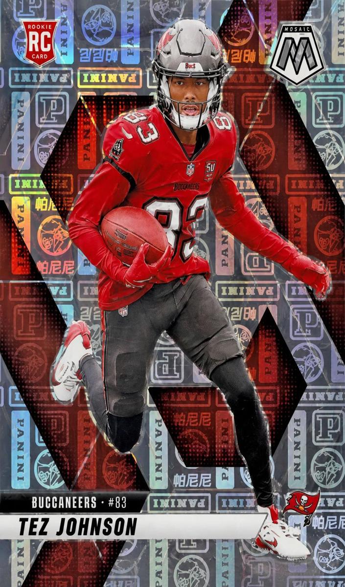 2025 Panini Mosaic Football Silver Knight Tez Johnson #316