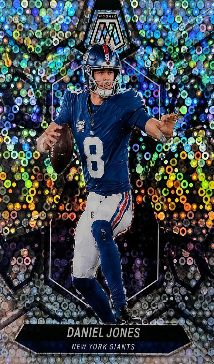 2024 Panini Mosaic Football No Huddle Silver Daniel Jones #162