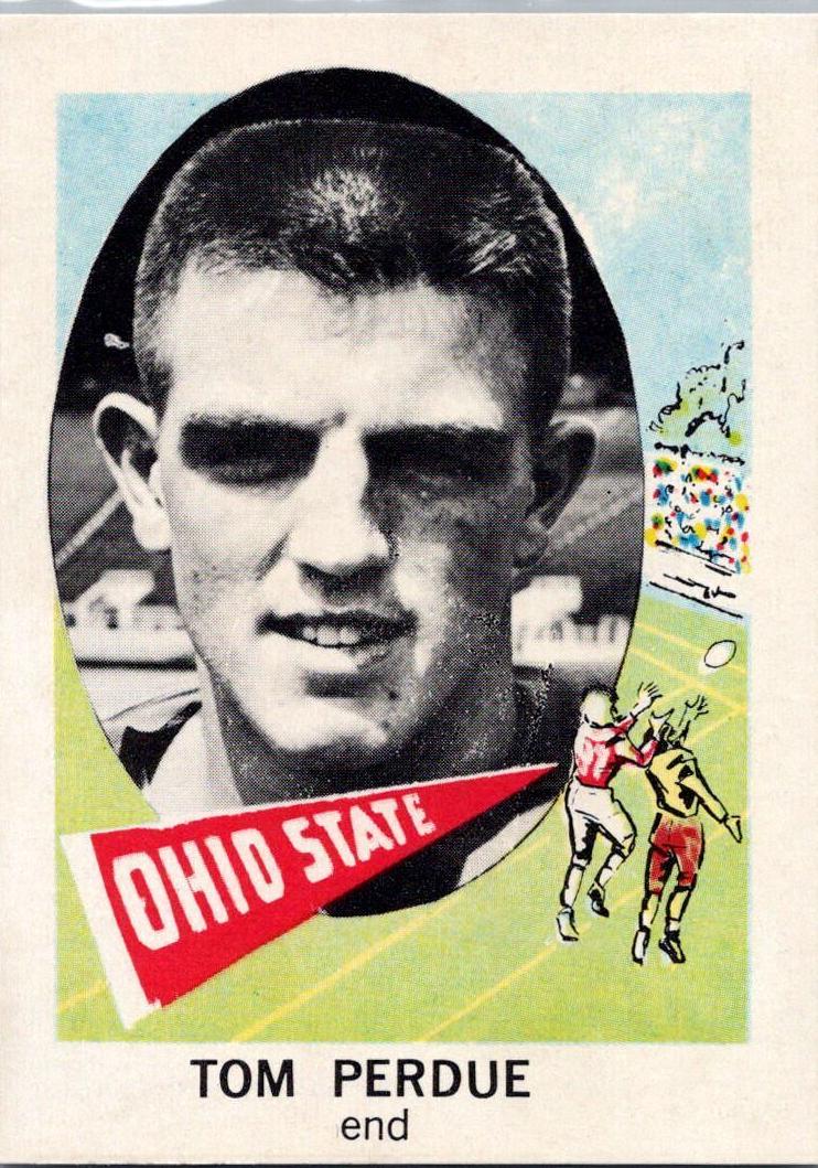 1961 NU-Cards Football Tom Perdue #154