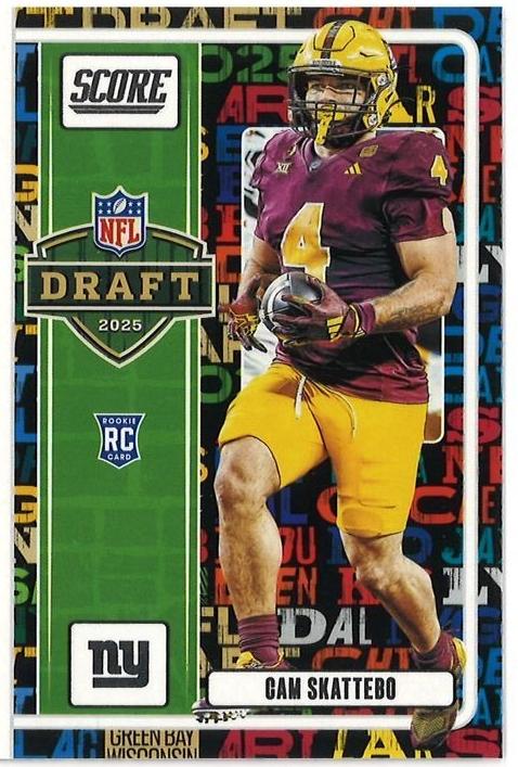 2025 Panini Score Football Cam Skattebo #16