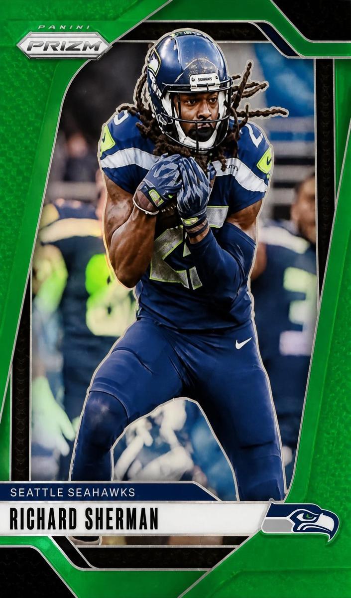 2024 Panini Prizm Football Green Richard Sherman #265