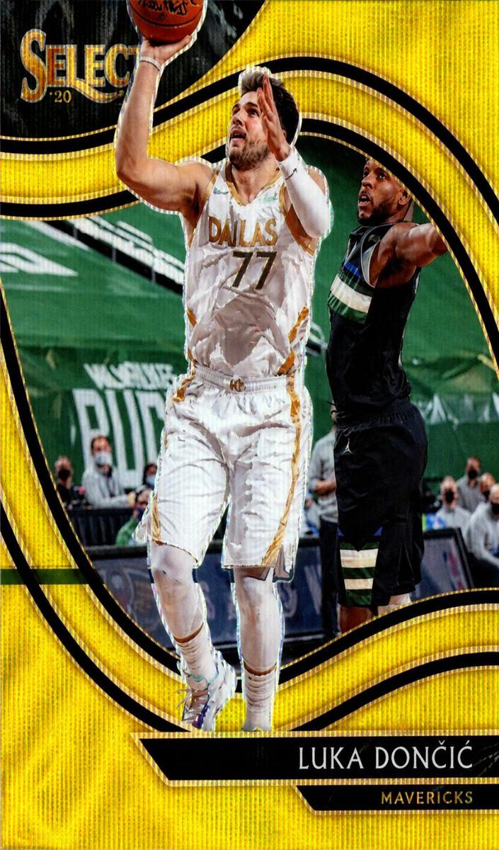 2020 Panini Select Basketball Gold Wave Luka Doncic #201