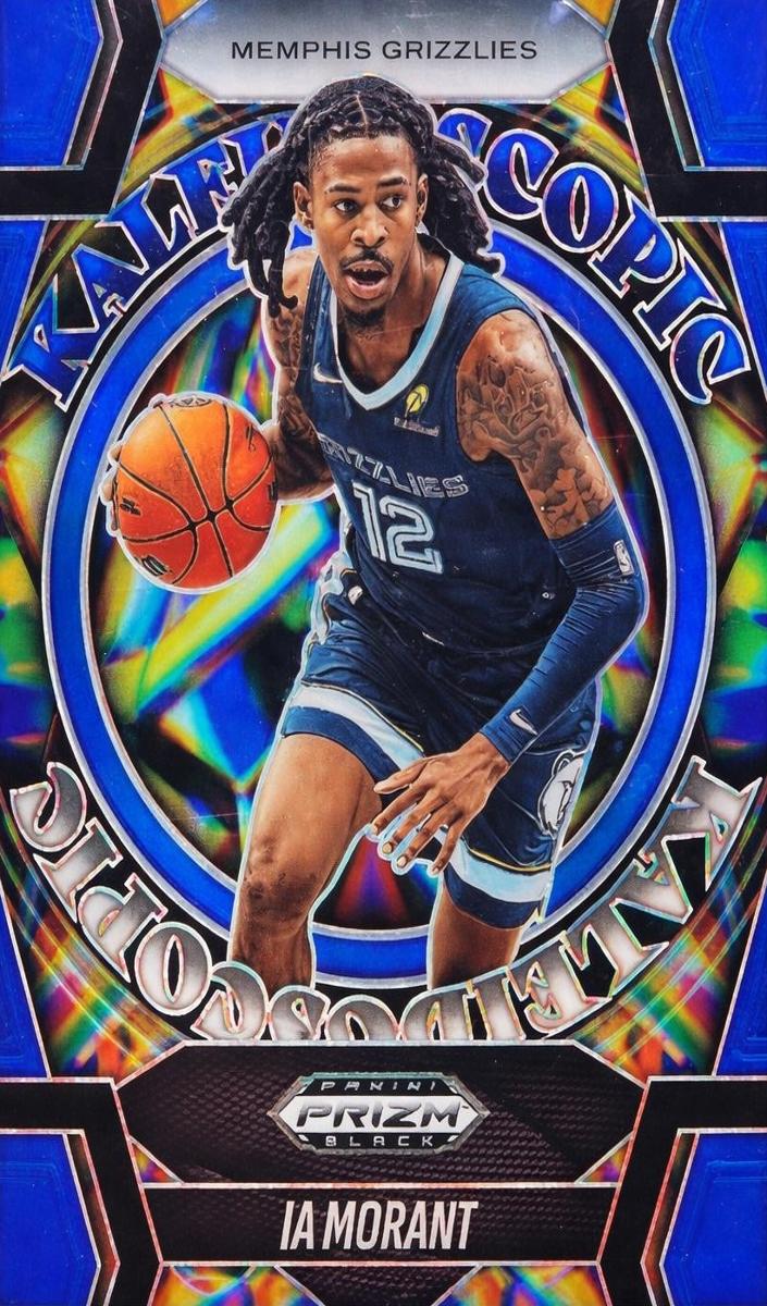 2024 Panini Prizm Black Basketball Blue Ja Morant #18 PSA 10