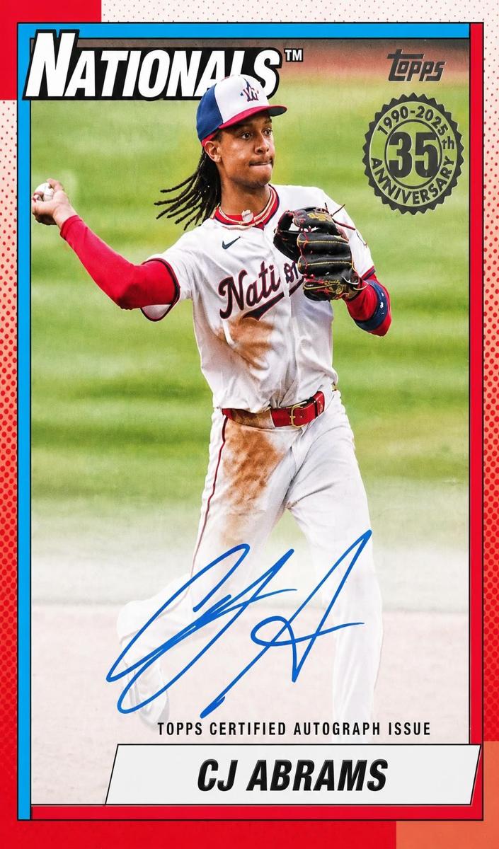 2025 Topps Baseball CJ Abrams #90A-CA PSA 9