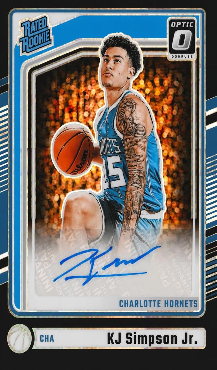 2024 Donruss Optic Basketball Black Pandora KJ Simpson Jr. #337