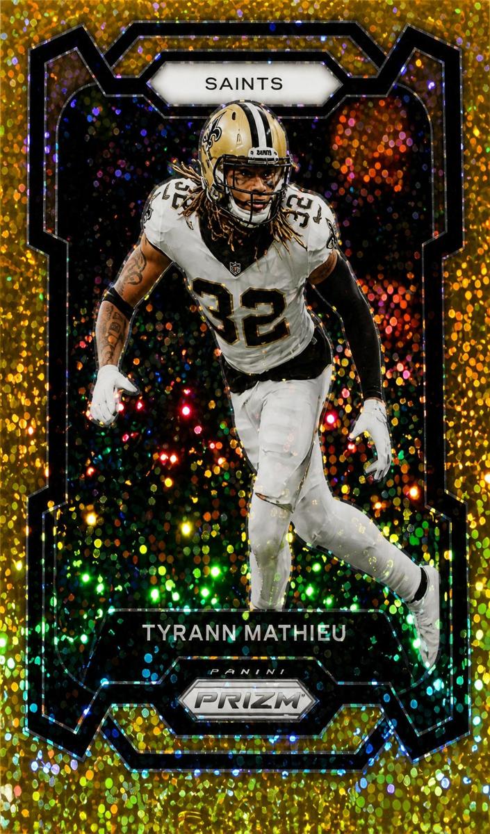 2023 Panini Prizm Football Gold Sparkle Tyrann Mathieu #218