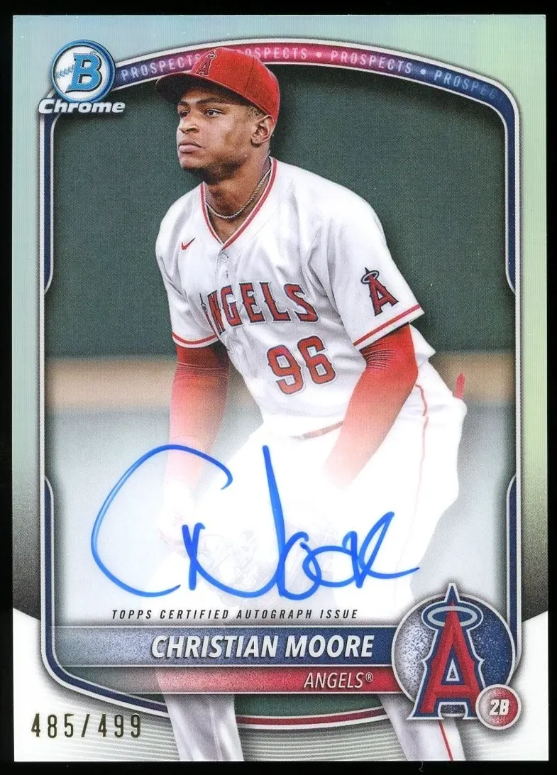 2025 Bowman Chrome Prospects Baseball Refractor Christian Moore #CPA-CMO