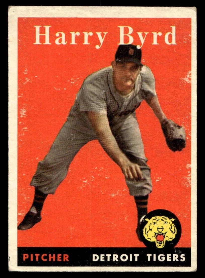 1958 Topps Baseball Harry Byrd #154